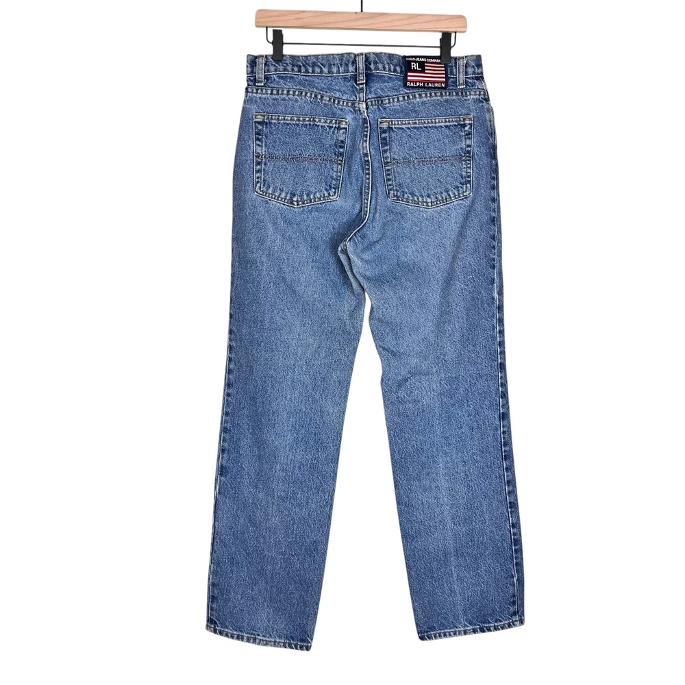 Polo Jeans Co Ralph Lauren Medium Wash Straight Leg High Rise Denim Jeans - Picture 3 of 11